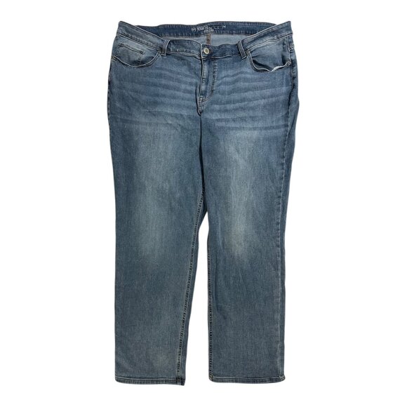 Maurices M Jeans Mid-Rise Stretch Denim | Size 24W Regular | Classic Blue Wash - Picture 1 of 5